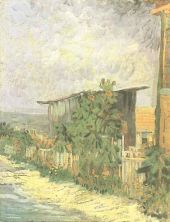 Haga click para ver la imagen ampliada 1887 passage a montmartre avec tournesols.jpg